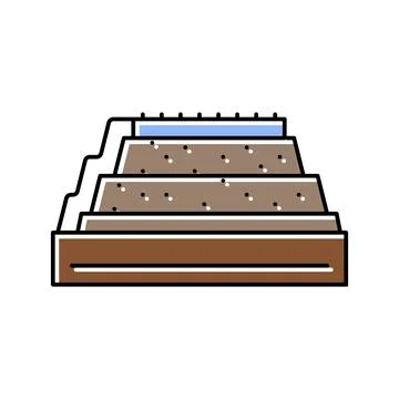 Removing copper from oxide ore color icon vector illustration Stock Illustration