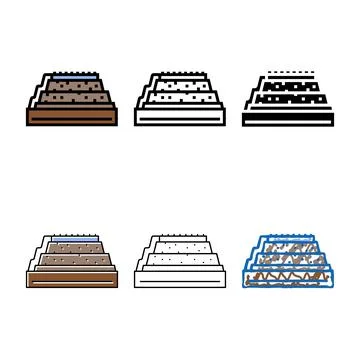 Removing copper from oxide ore color icon clean vector Stock Illustration