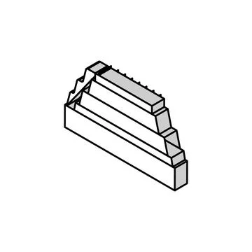 Removing copper from oxide ore isometric icon vector illustration Stock Illustration