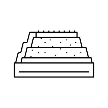 Removing copper from oxide ore line icon vector illustration Stock Illustration