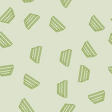 Removing copper from oxide ore line seamless pattern Stock Illustration