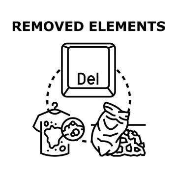 Removing dirty elements and cleaning services concept Stock Illustration