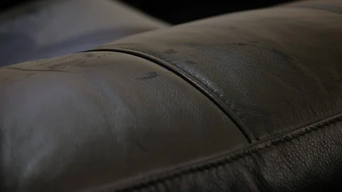 Removing dust from a sofa. Surface full of fine powder. Stock Footage 88641973