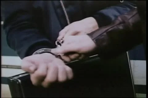 Removing handcuffs 스톡 동영상 11350396