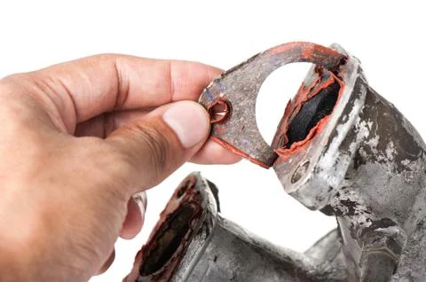 Removing old gasket Stock Photos