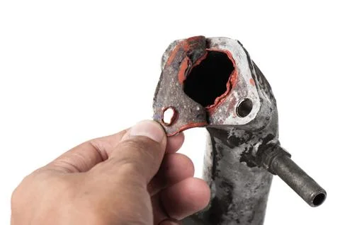 Removing old gasket Stock Photos