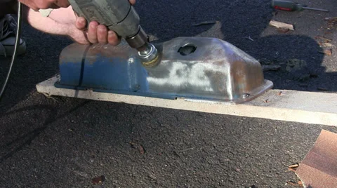 Removing Paint with Electric Drill 動画素材 32777361