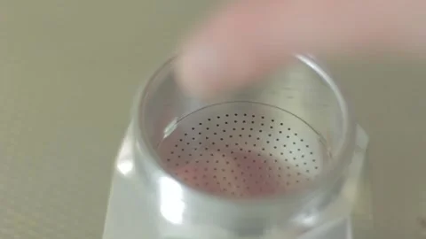 Removing percolator coffee filter Stock Footage 294947239