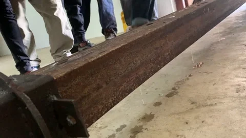 Removing plastic from an extruder Stock Footage 261357910