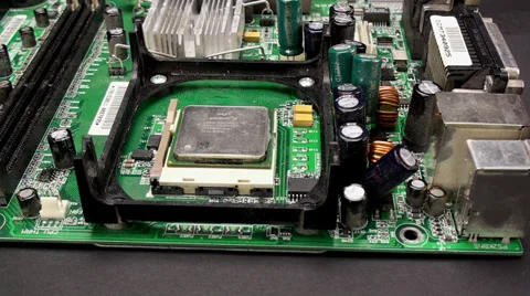 Removing processor Stock Footage