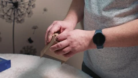 Removing processor from protective case before computer installation Stock Footage 332182690