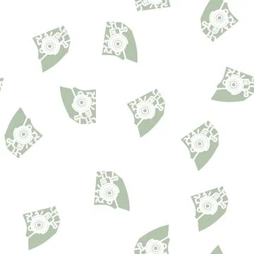 Removing scratches glyph vector seamless pattern Stock Illustration