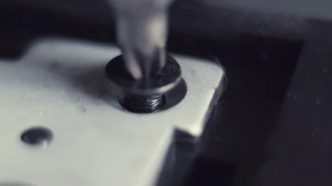 Removing Screws From Desktop Computer Case. Stock Footage 107244230