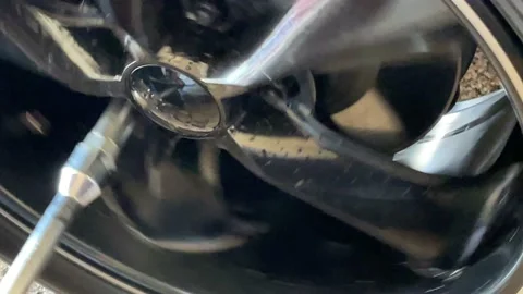 Removing the tire, close up, 4k 스톡 동영상 154602553