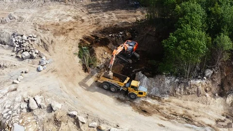 Removing topsoil Stock Footage 110629225