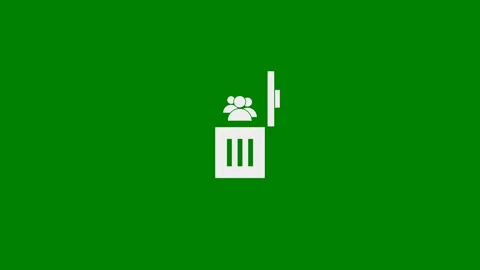 Removing Toxic or Negative People concept - Green Screen Stock Footage 333515840