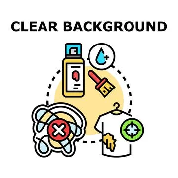 Removing unwanted messy background elements from content イラスト素材