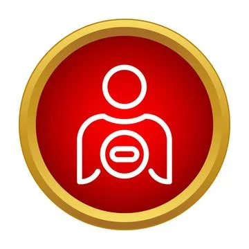 Removing user account from social network contact list イラスト素材
