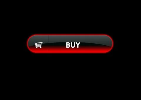 Ren neon button buy Stock Illustration