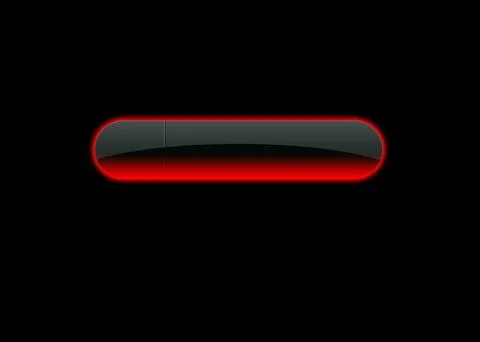 Ren neon empty button Stock Illustration