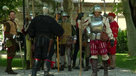 Renaissance Before Battle Video stock 63290279