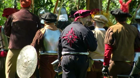 Renaissance Battle March Stock Footage 63289308