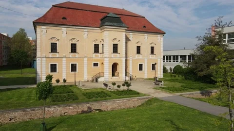Renaissance castle in the city Stock Footage 232370513