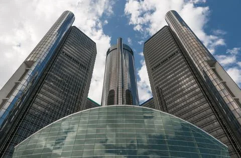 The Renaissance Center Stock Photos