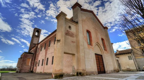 Renaissance church - time lapse Stock Footage 33613253