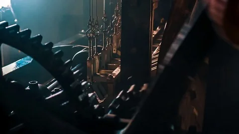 Renaissance Clock Mechanism 스톡 동영상 73028924