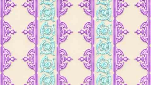 Renaissance retro antique vintage pattern, victorian elegant damask background Stock Footage 171811501