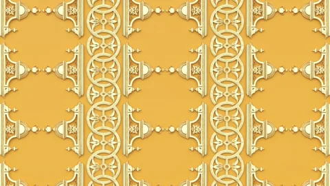 Renaissance retro antique vintage pattern, victorian elegant damask background Stock Footage 171811537