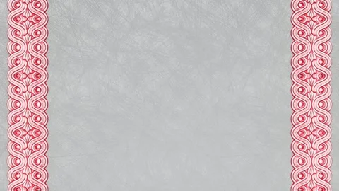Renaissance retro victorian elegant frame, royal damask background with border Stock Footage 170361925