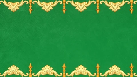 Renaissance retro victorian elegant frame, royal damask background with border Stock Footage 170791865