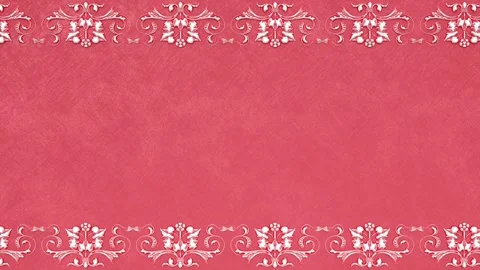 Renaissance retro victorian elegant frame, royal damask background with border Stock Footage 171140433