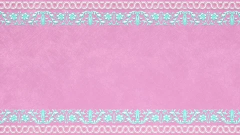 Renaissance retro victorian elegant frame, royal damask background with border Stock Footage 171140484