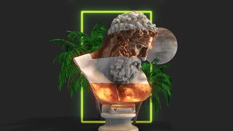 Renaissance Style Statue Cluster Video stock 264311814