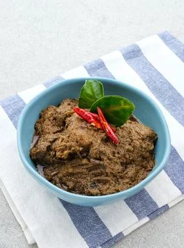 Rendang, Rendang Daging Sapi, Beef stew traditional food from Padang, Indonesia. Stock-Fotos