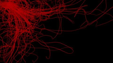 Render of 3D Abstract Chaotic Elements 스톡 일러스트