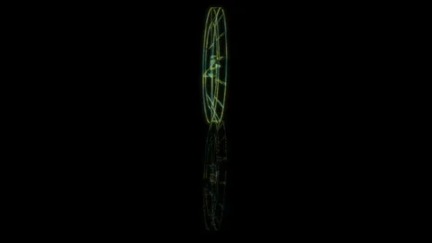 Render 3D animation, model watch in a pot on a black background Stock Footage 255127181