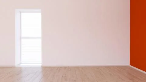 Render of 3D Contemporary Empty Room Stock Illustration