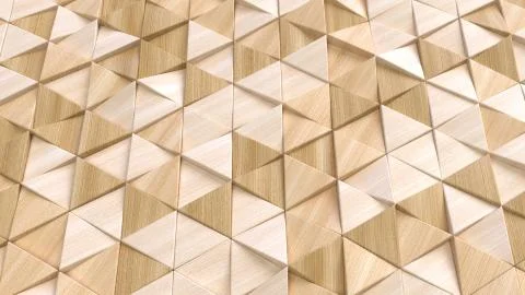 Render of 3D Geometric Abstract Background Stock Illustration