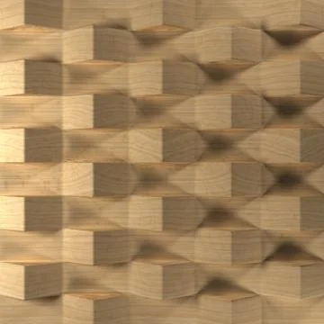 Render of 3D Geometric Abstract Background Illustrazione stock