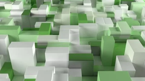 Render of 3D Geometric Abstract Background 스톡 일러스트