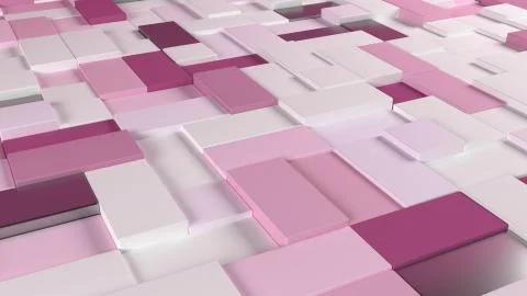 Render of 3D Geometric Abstract Background Illustrazione stock