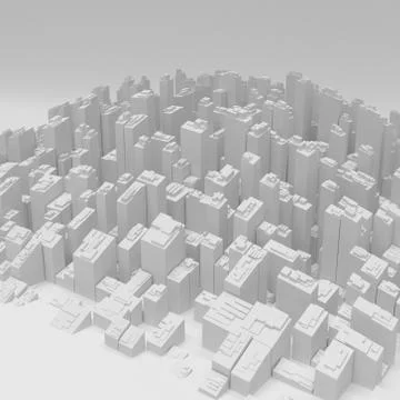 Render of 3D Geometric Abstract Background Stock Illustration