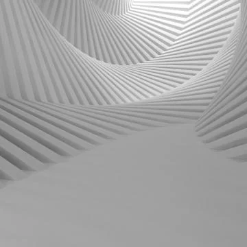 Render of 3D Geometric Abstract Background Illustrazione stock