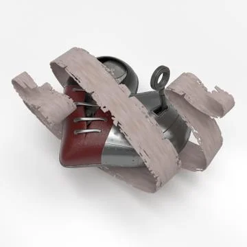 Render of 3d Steampunk styled heart Stock Illustration