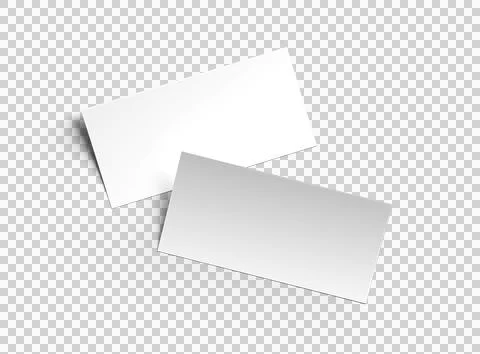 Render of a 8.3x3.9inc DL flyer on a transparent background for your design Stock Illustration