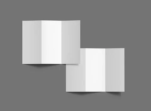 Render of a A4 Z-fold brochure to present your design Stock Illustration
